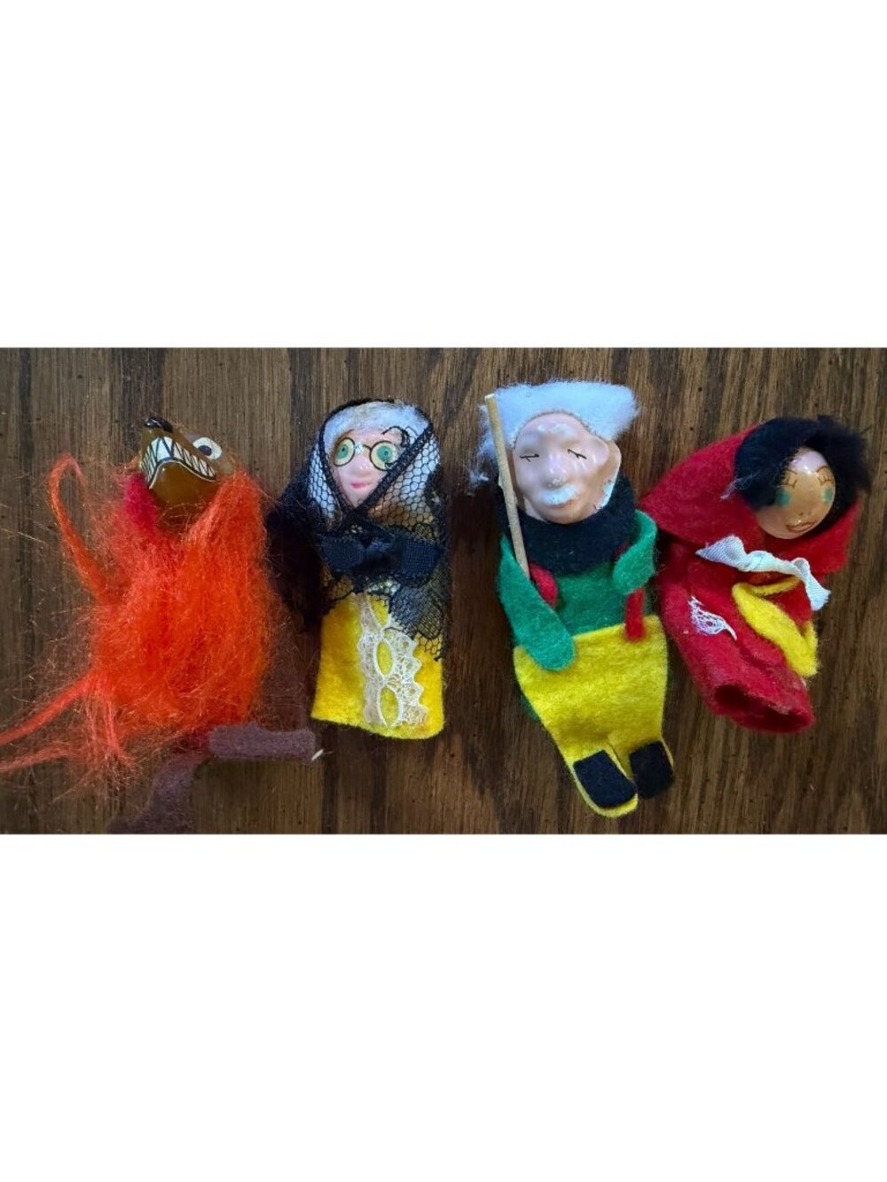 Red Riding Hood Finger Puppets Made In Britain